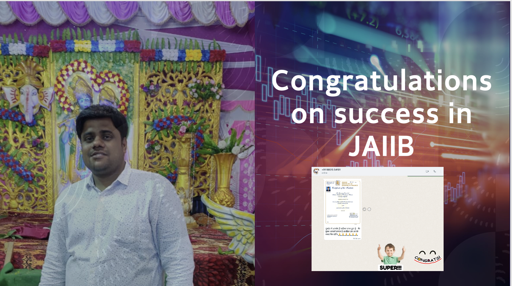 Congratulations for your Success in JAIIB